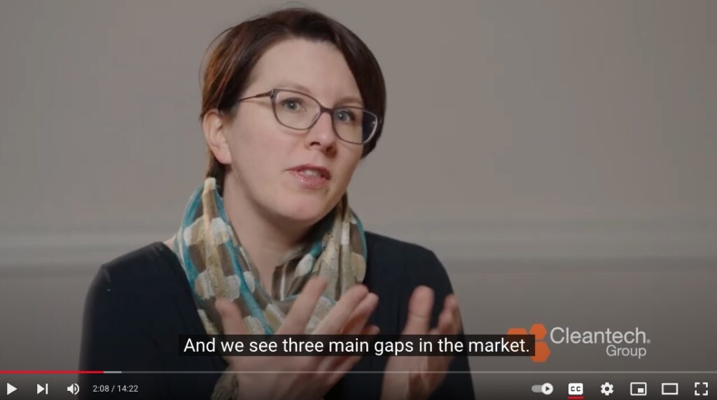 Screenshot from video interview of Emilie Mazzacurati